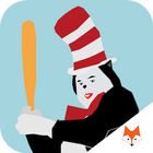 Icona Cat in The Hat has a Bat