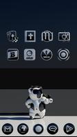 3 Schermata MONOO Icon Pack Black & White 3D HD