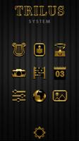 TRILUS Gold Black Icon Pack 스크린샷 2