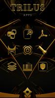 TRILUS Gold Black Icon Pack 스크린샷 1