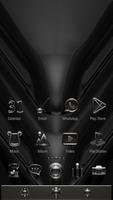 AMETAL Dark Xperia Theme ảnh chụp màn hình 1