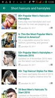Men hairstyle and haircut capture d'écran 1