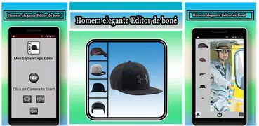 Homens elegantes Caps editor