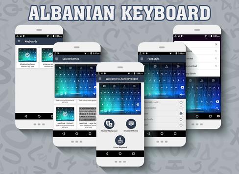 Albanian keyboard poster