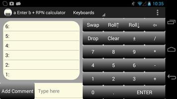 a Enter b RPN Calculator ポスター