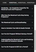 Menstrual Cycle And Pregnancy تصوير الشاشة 2