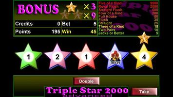 Triple Star 2000 Video Poker পোস্টার