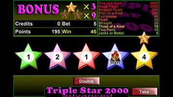 Triple Star 2000 Video Poker poster