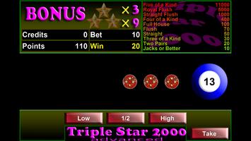 Triple Star 2000 Video Poker স্ক্রিনশট 3