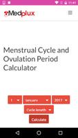 Mentrual cycle calculator الملصق
