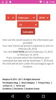 Mentrual cycle calculator স্ক্রিনশট 2
