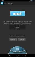 Menu1 Tablet POS 海报