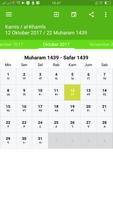 Islamic Calendar Hijri capture d'écran 1