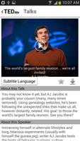 Learning languages for TED screenshot 1
