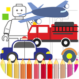 Coloring Book for Boys. Police Car