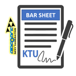 BAR SHEET KTU