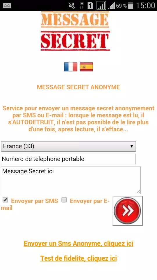 Message Secret Anonyme par SMS APK for Android Download