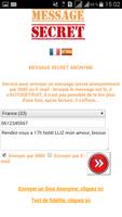 Message Secret Anonyme par SMS screenshot 2