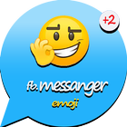 insta messenger, snap video and calls,yellow front icône