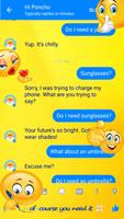 رسول فيس بوك أصفر، فيديو ومكالمة - messenger emoji imagem de tela 1