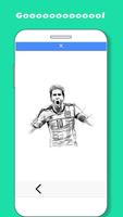Draw Messi 3D poster