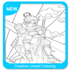 Creative Lineart Coloring ไอคอน