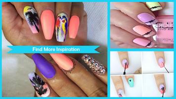 Matte Palm Tree Nail Design اسکرین شاٹ 1