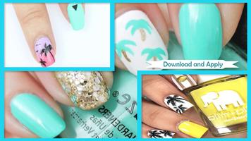 Matte Palm Tree Nail Design ảnh chụp màn hình 2