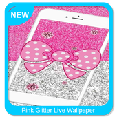 Papel de Parede Live Pink Glitter ícone