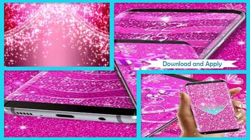 Pink Glitter Live Wallpaper syot layar 1