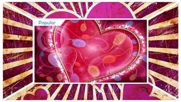 Pink Hearts Live Wallpaper capture d'écran 1