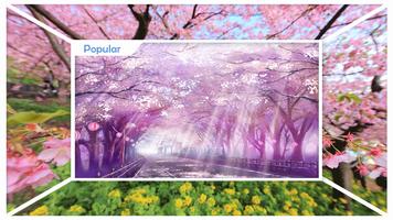 Sakura Cherry Blossoms Live Wallpaper captura de pantalla 1