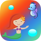 mermaid match 3+ puzzle swap icône