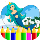 Mermaid Coloring Games ícone