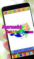 Mermaid Coloring Games Cartaz
