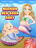 Mermaid Newborn Baby Care Game Affiche