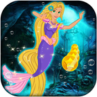Mermaid Rapunzel in wonderland: Mermaid adventure icône