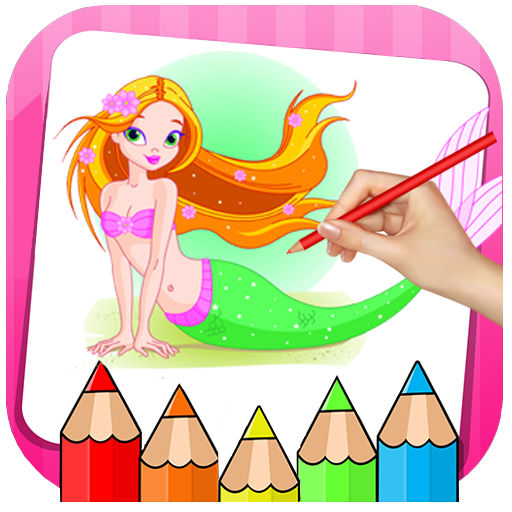 Mermaid Princess Coloring Book