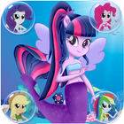 Little Pony Mermaid Run 2 أيقونة