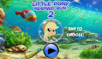 Little Pony Mermaid Run 2 скриншот 1