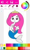 Mermaid Coloring Pages For Kids تصوير الشاشة 1
