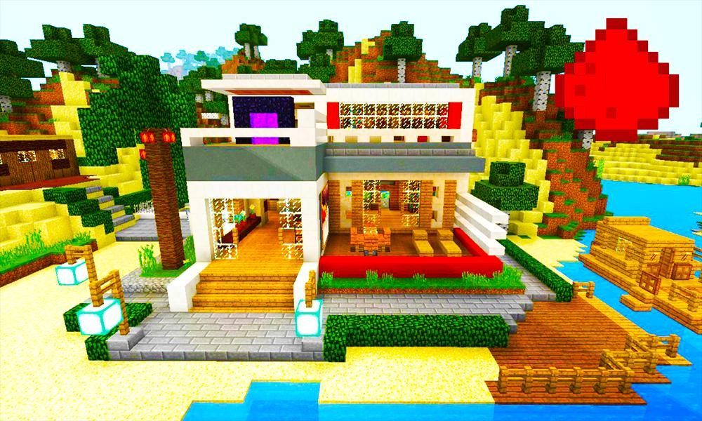 Описание для Карта Redstone House для MCPE Minecraft PE.