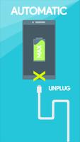 Unplug Automatic Off Charging Battery Plakat