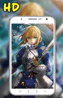 HD Artoria Pendragon Saber Wallpaper Affiche