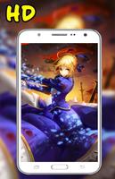 HD Artoria Pendragon Saber Wallpaper ảnh chụp màn hình 2