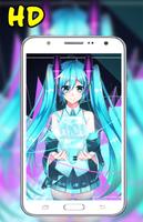 HD Hatsune Miku Wallpaper Affiche