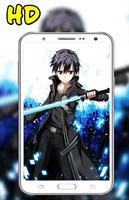 HD Kirito Wallpaper Affiche