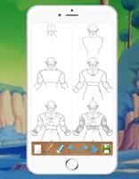 Drawing DBZ Characters step by step اسکرین شاٹ 1
