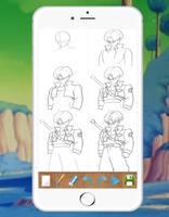 Drawing DBZ Characters step by step স্ক্রিনশট 2