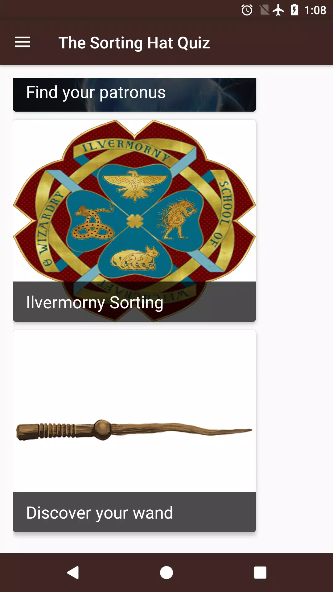 POTTERMORE QUIZ  Wand & Patronus 